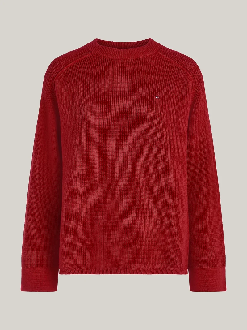 TOMMY HILFIGER - Pullover relaxed fit con maniche raglan