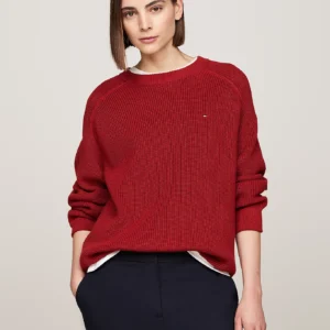 TOMMY HILFIGER - Pullover relaxed fit con maniche raglan