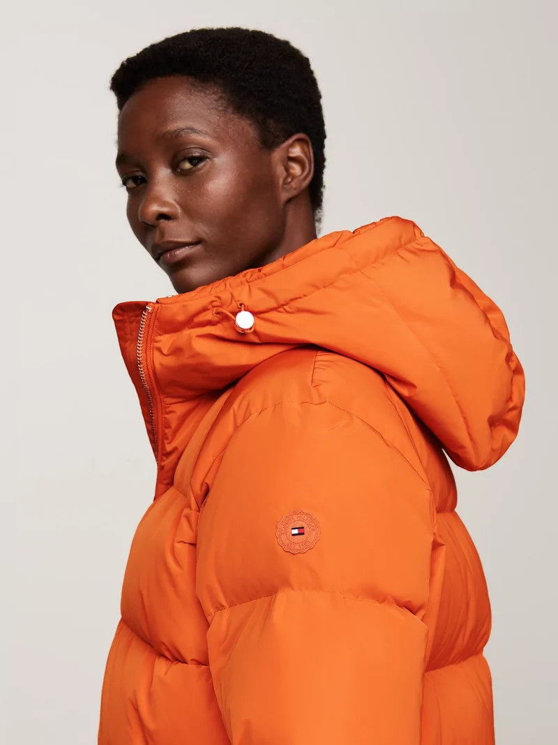 TOMMY HILFIGER - Piumino con cappuccio e pelliccia sintetica