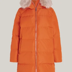 TOMMY HILFIGER - Piumino con cappuccio e pelliccia sintetica