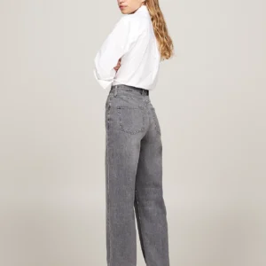 TOMMY HILFIGER - Jeans relaxed fit dritti a vita alta sbiaditi