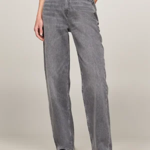 TOMMY HILFIGER - Jeans relaxed fit dritti a vita alta sbiaditi