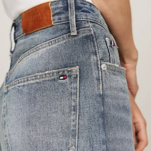 TOMMY HILFIGER - Jeans relaxed fit dritti a vita media sbiaditi