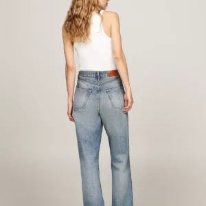 TOMMY HILFIGER - Jeans relaxed fit dritti a vita media sbiaditi