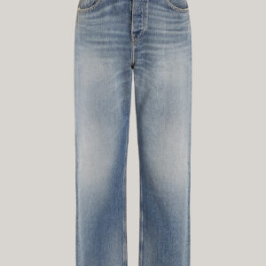 TOMMY HILFIGER - Jeans relaxed fit dritti a vita media sbiaditi