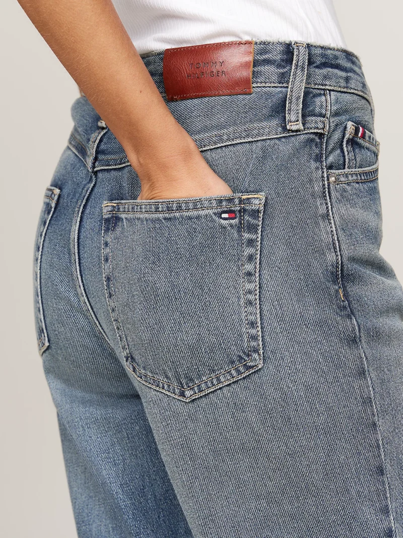 TOMMY HILFIGER - Jeans cropped straight fit a vita alta