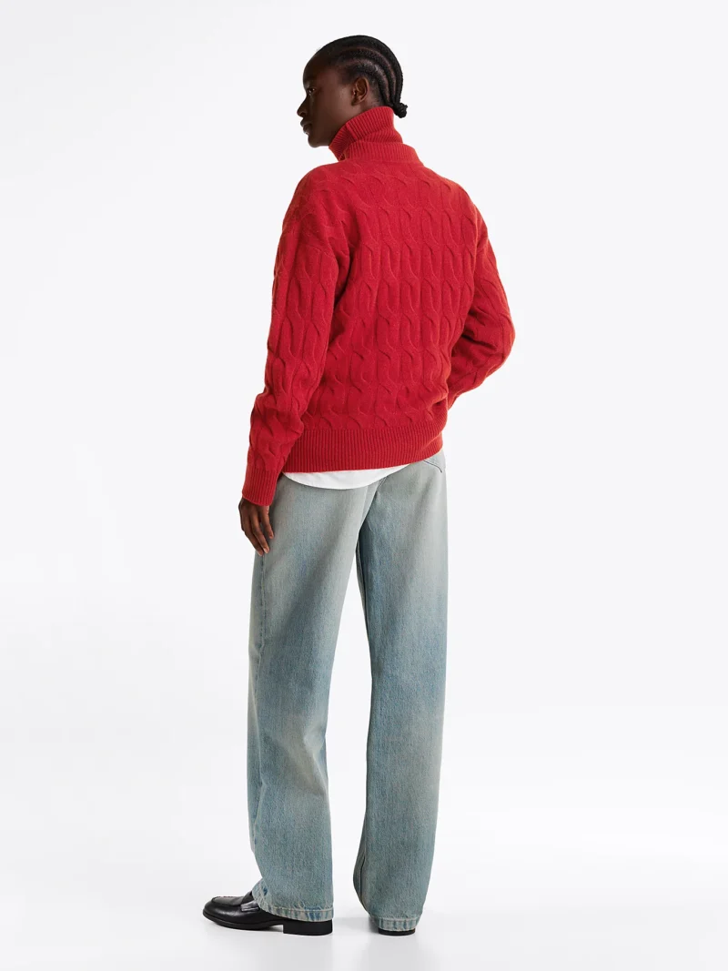 TOMMY HILFIGER - Dolcevita relaxed fit in pura lana