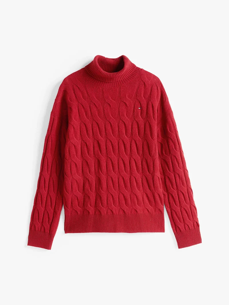 TOMMY HILFIGER - Dolcevita relaxed fit in pura lana