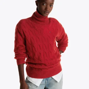 TOMMY HILFIGER - Dolcevita relaxed fit in pura lana