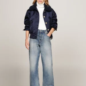 WW0WW43154_DW5_alternate1 TOMMY HILFIGER - Giubbino imbottito relaxed fit in raso