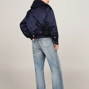 WW0WW43154_DW5_alternate3 TOMMY HILFIGER - Giubbino imbottito relaxed fit in raso