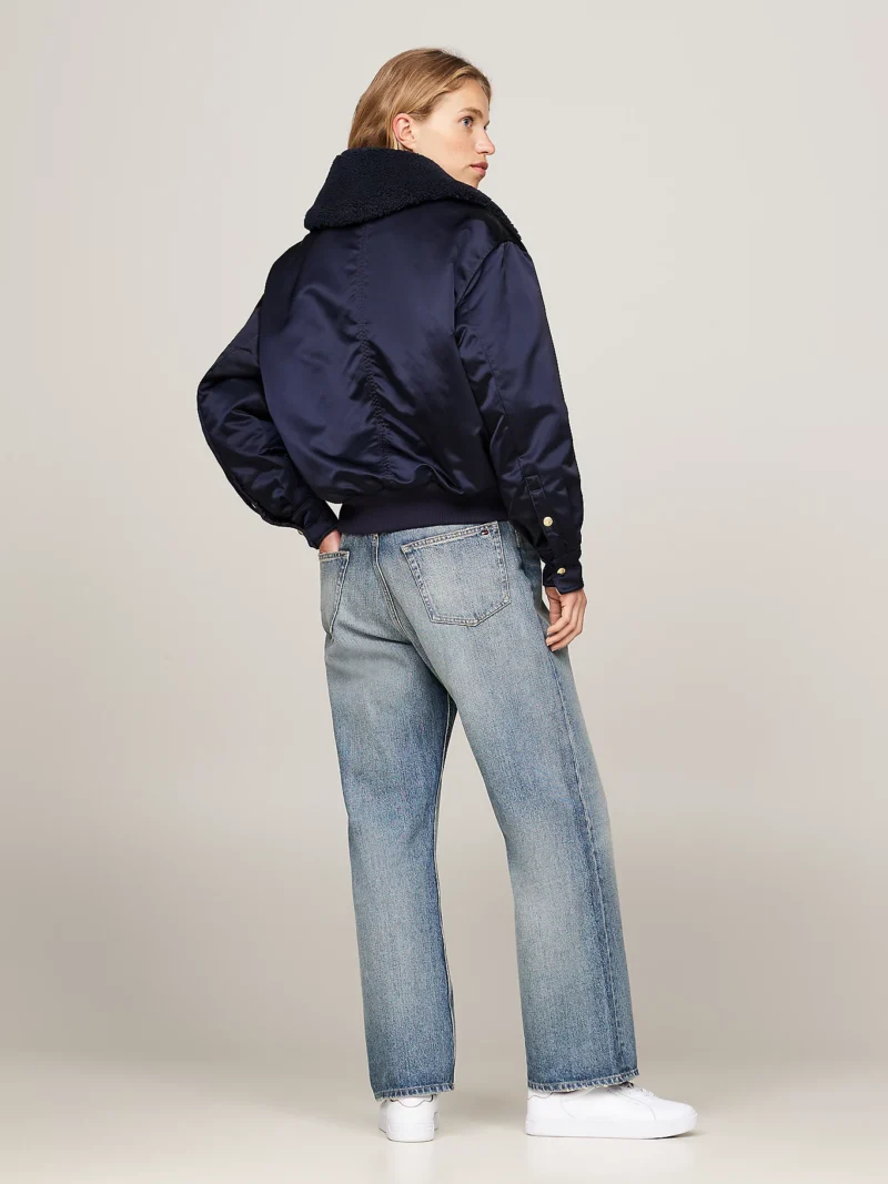 WW0WW43154_DW5_alternate3 TOMMY HILFIGER - Giubbino imbottito relaxed fit in raso