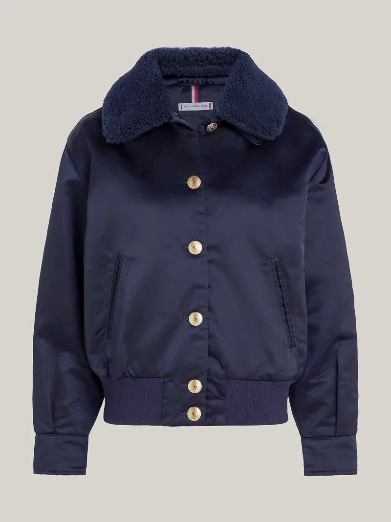 WW0WW43154_DW5_alternate4 TOMMY HILFIGER - Giubbino imbottito relaxed fit in raso