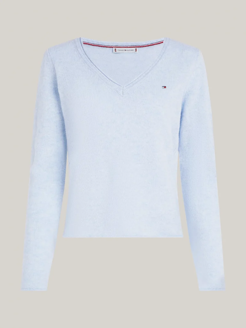 TOMMY HILFIGER - Pullover in lana con scollatura a V