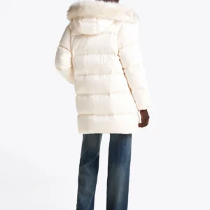 TOMMY HILFIGER - Piumino lungo con finitura brillante
