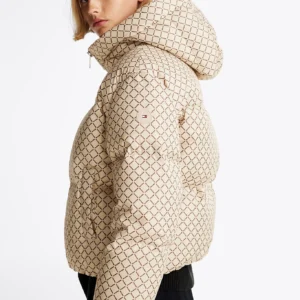 TOMMY HILFIGER - Piumino con motivo iconico
