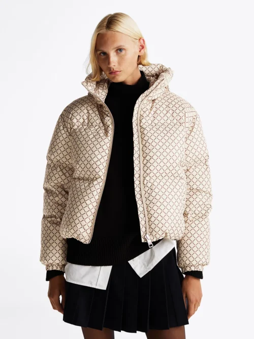 TOMMY HILFIGER - Piumino con motivo iconico