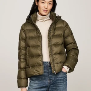 TOMMY HILFIGER - Piumino con finitura idrorelepellente