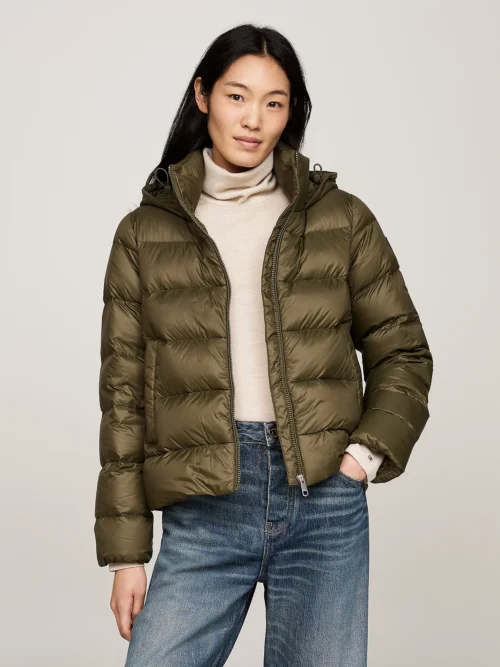 TOMMY HILFIGER - Piumino con finitura idrorelepellente
