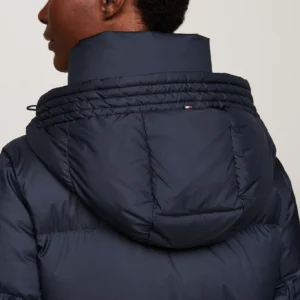 TOMMY HILFIGER - Piumino lungo idrorepellente - Blu