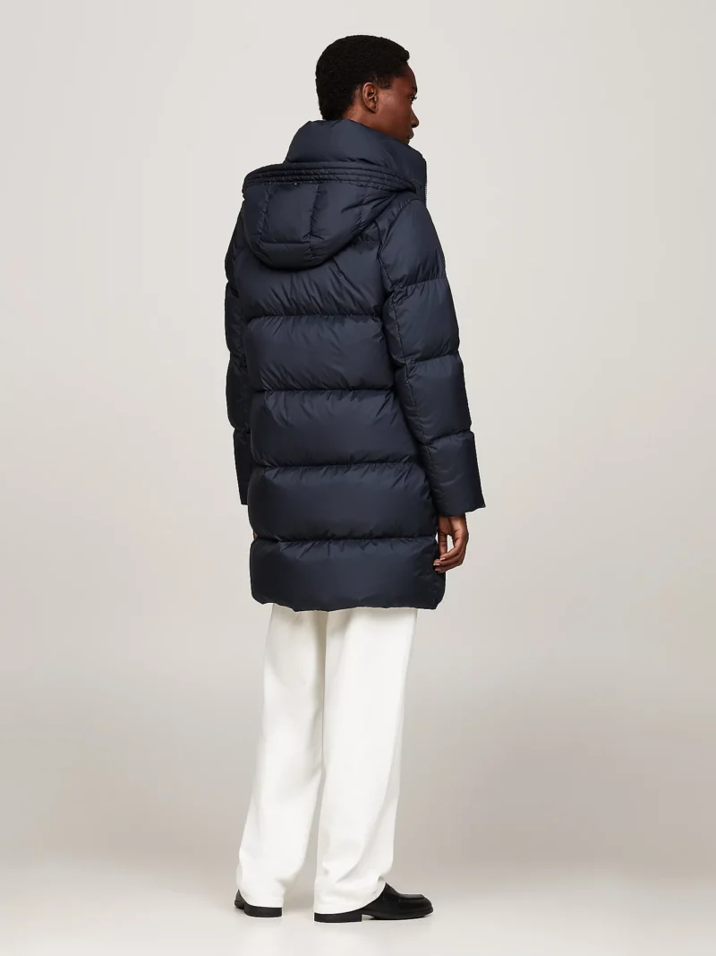 TOMMY HILFIGER - Piumino lungo idrorepellente - Blu