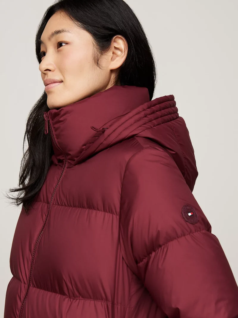 WW0WW43583_VLP_alternate1 TOMMY HILFIGER - Piumino lungo idrorepellente - Bordeaux