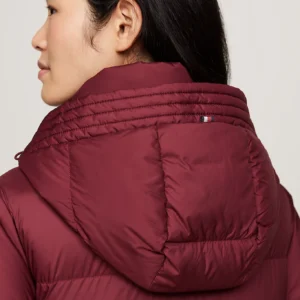 WW0WW43583_VLP_alternate2 TOMMY HILFIGER - Piumino lungo idrorepellente - Bordeaux