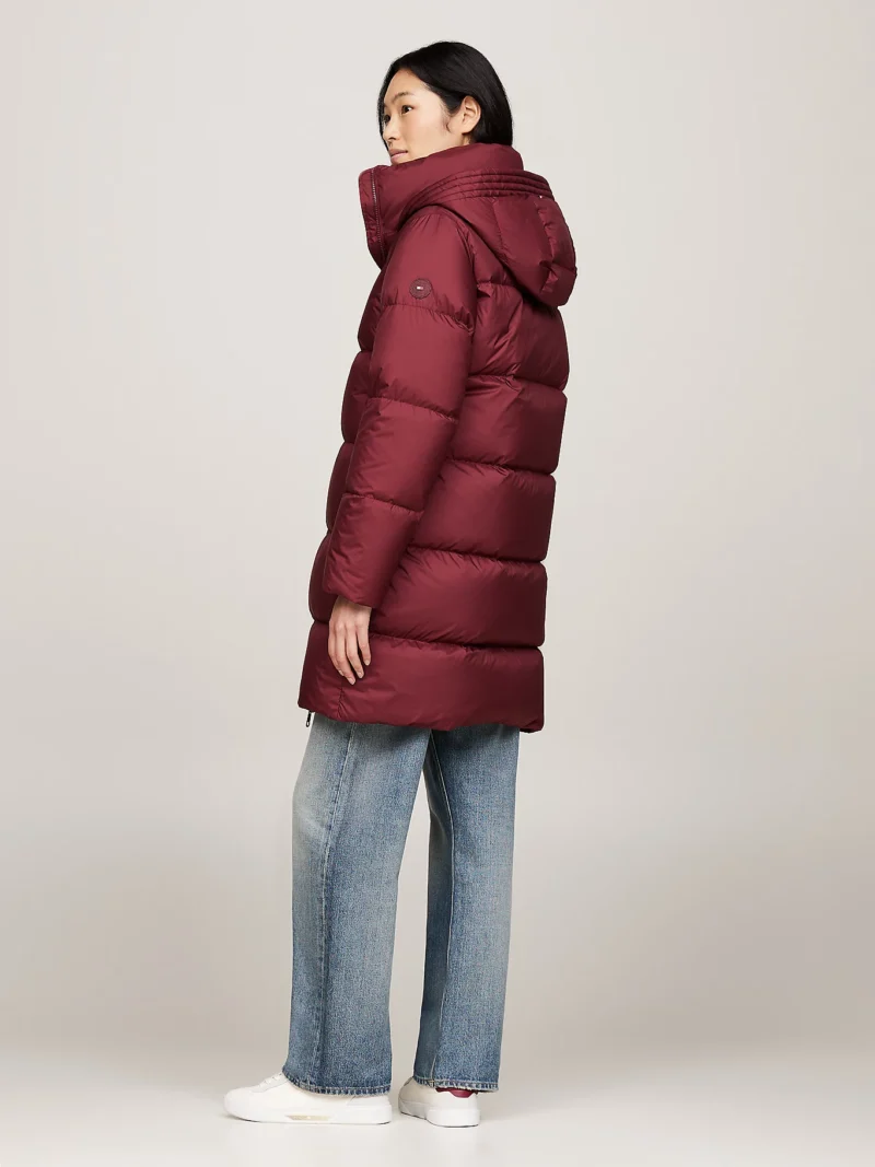 WW0WW43583_VLP_alternate3 TOMMY HILFIGER - Piumino lungo idrorepellente - Bordeaux