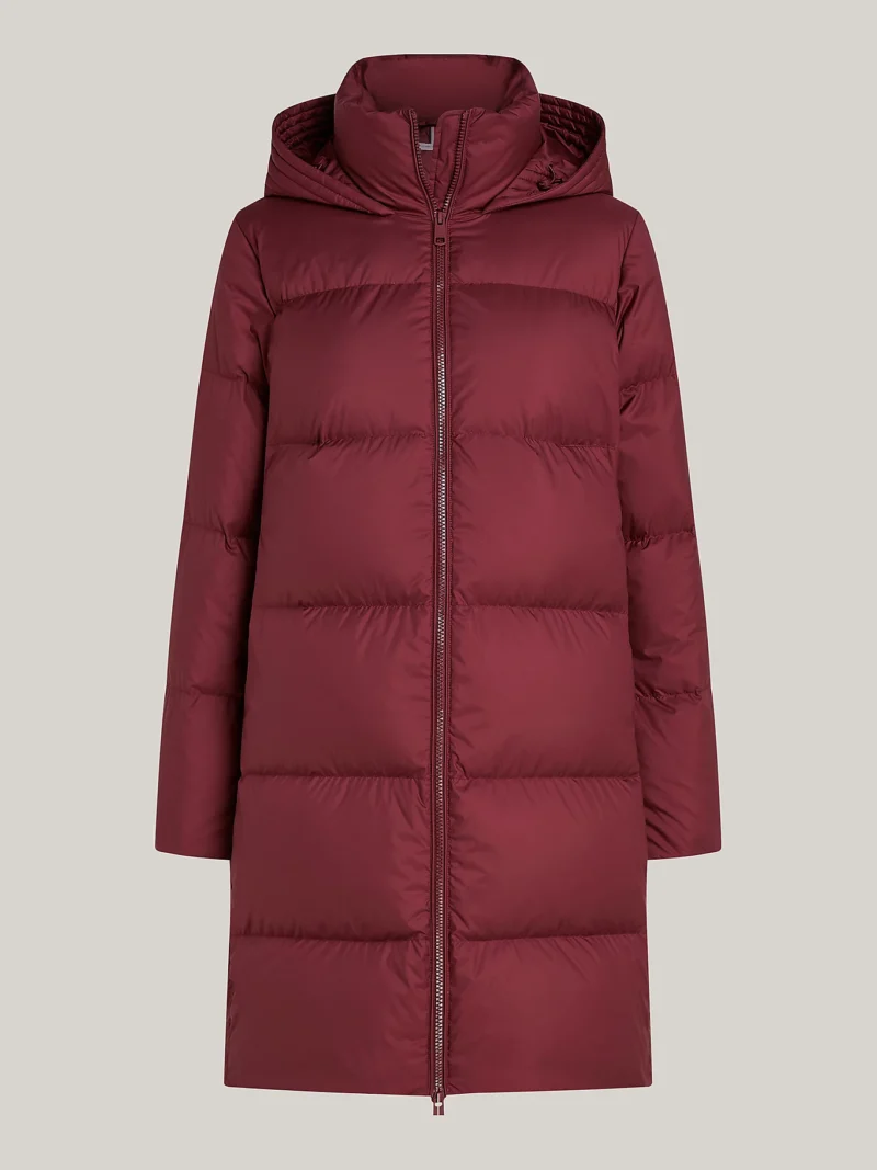 WW0WW43583_VLP_alternate4 TOMMY HILFIGER - Piumino lungo idrorepellente - Bordeaux
