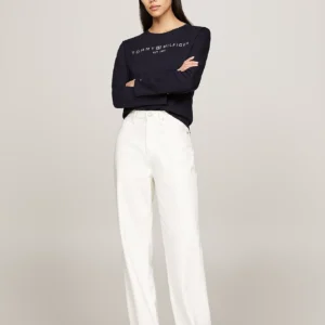 TOMMY HILFIGER - T-shirt a maniche lunghe con logo