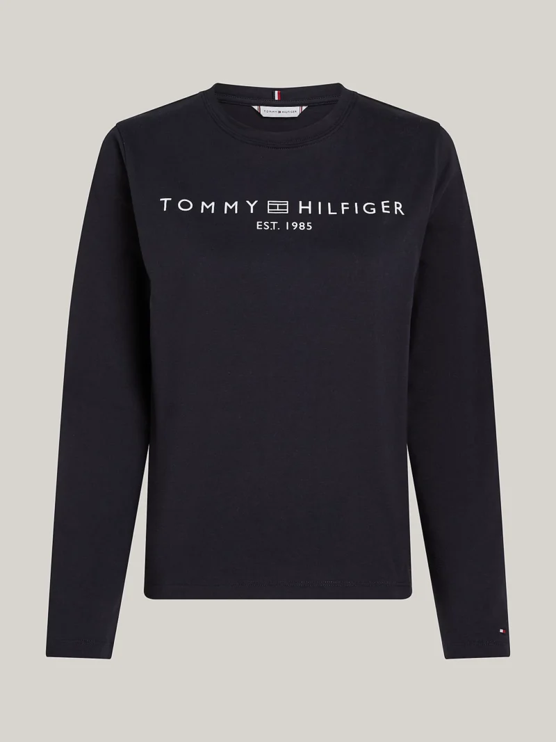 TOMMY HILFIGER - T-shirt a maniche lunghe con logo
