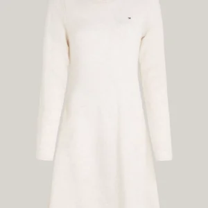TOMMY HILFIGER - Mini vestito pullover in pura lana