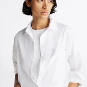 TOMMY HILFIGER - Camicia oversize in popeline
