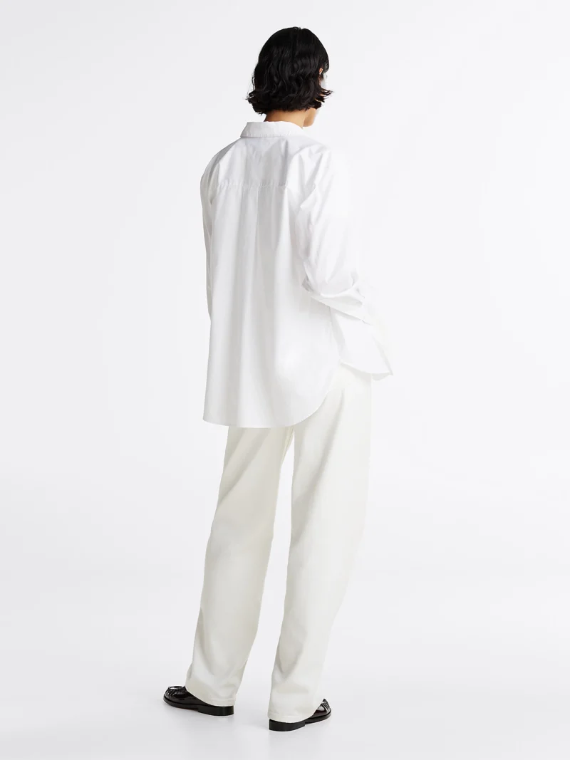 TOMMY HILFIGER - Camicia oversize in popeline