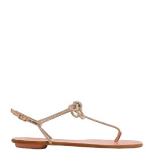AQUAZZURA, CAPRI NIGHTS SANDAL FLAT - Sandali