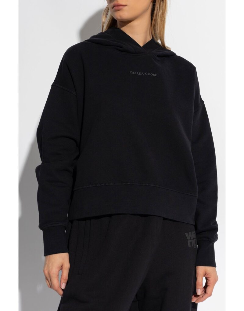 CANADA GOOSE - Felpa con Logo - Nero