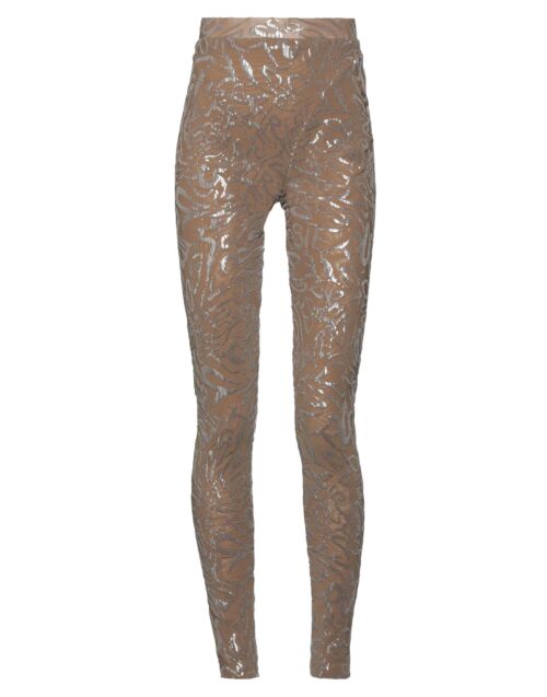 POSTER GIRL - Leggings - Marrone con Paillettes