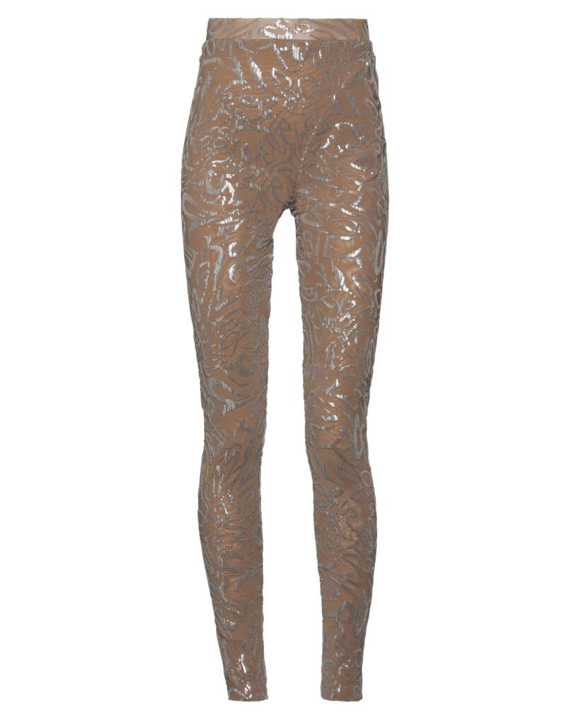 POSTER GIRL - Leggings - Marrone con Paillettes