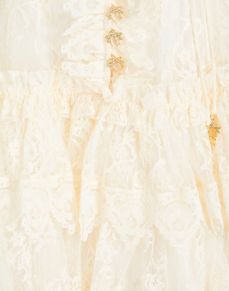 ZIMMERMANN - Vestito corto - Crema