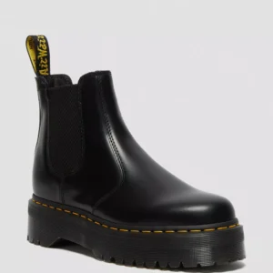 Dr.Martens - Stivaletti Chelsea Platform Quad 2976 in pelle Smooth