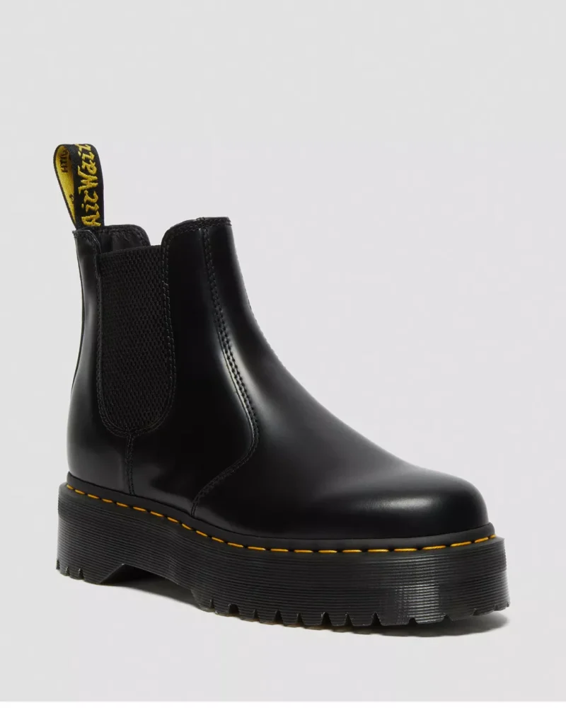 Dr.Martens - Stivaletti Chelsea Platform Quad 2976 in pelle Smooth
