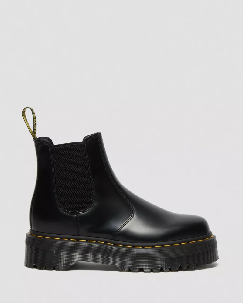 Dr.Martens - Stivaletti Chelsea Platform Quad 2976 in pelle Smooth