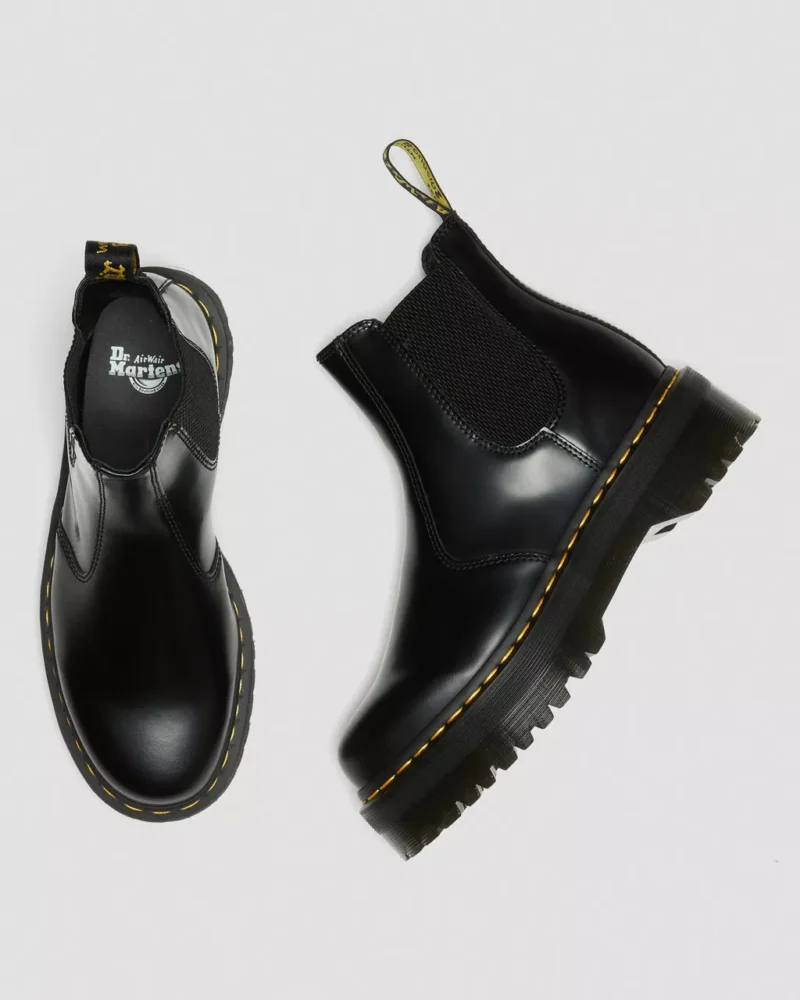 Dr.Martens - Stivaletti Chelsea Platform Quad 2976 in pelle Smooth