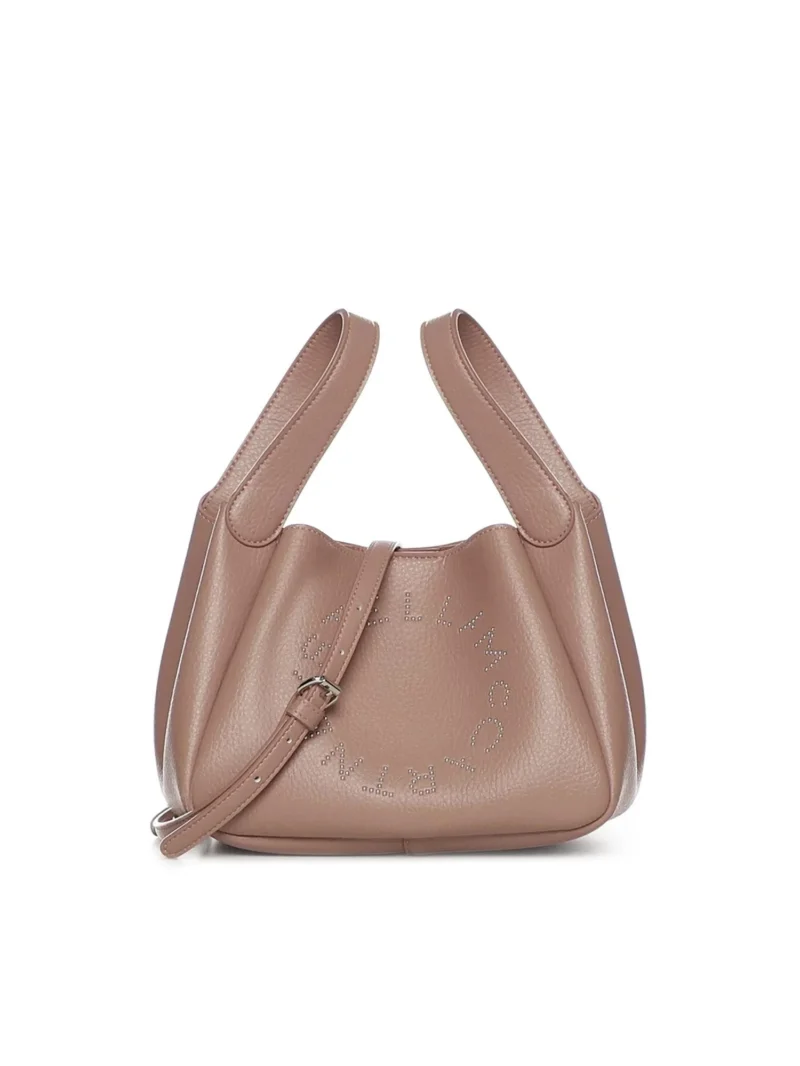 Stella McCartney Borsa doppio manico1 Stella McCartney - Borsa a tracolla con doppio manico superiore e logo