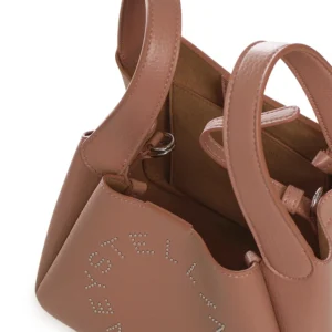 Stella McCartney Borsa doppio manico4 Stella McCartney - Borsa a tracolla con doppio manico superiore e logo